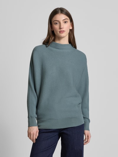 Zero Strickpullover mit Turtleneck Rauchblau 4