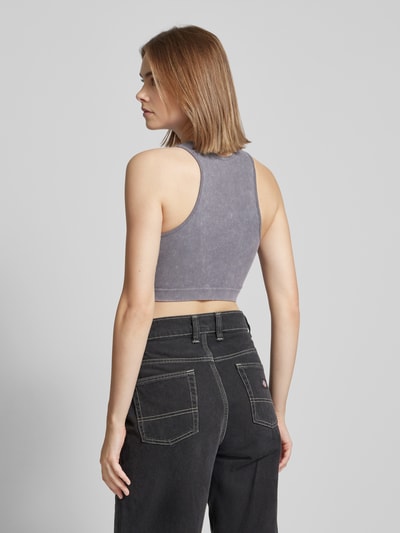 Only Crop Top mit Strukturmuster Modell 'LEA' Graphit 5