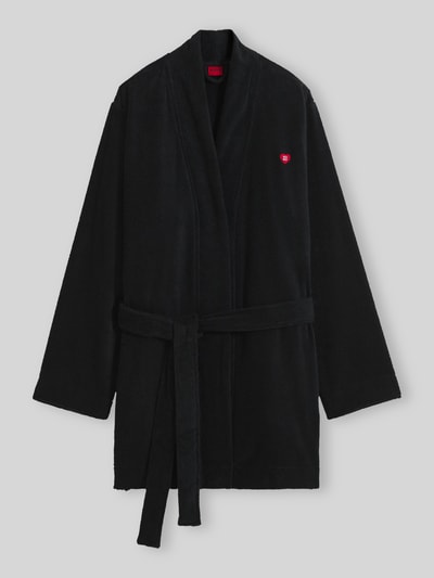 HUGO Regular Fit Bademantel aus reiner Baumwolle Modell 'TERRY GOWN' Black 2