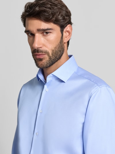 Christian Berg Men Regular Fit Business Hemd in Two Ply Premiumqualität Bleu 3