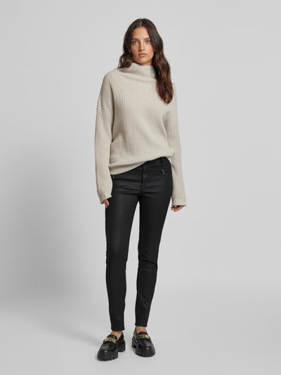 Angels Skinny fit jeans met ritszakken, model 'MALOU' Zwart - 1