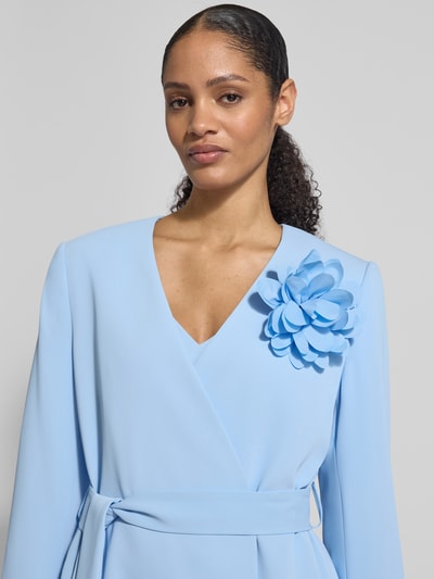 Christian Berg Cocktail Blazer met taillegordel Hemelsblauw - 3