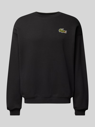 Lacoste Sweatshirt met logopatch Zwart - 1