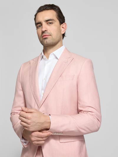 BOSS Regular Fit Anzugsakko aus Schurwoll-Mix Modell 'H-HUGE' Hellrosa 3
