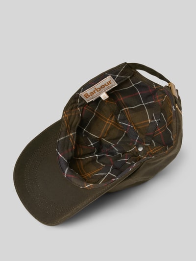 Barbour Basecap mit Label-Stitching Modell 'BEAULY' Oliv 2