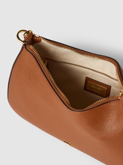 Lauren Ralph Lauren Handtasche aus Rindsleder mit Label-Applikation Modell 'DANNI' Cognac 4