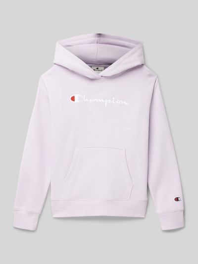 CHAMPION Hoodie met labelstitching Lila - 1