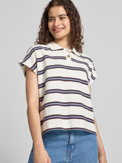 Marc O'Polo DENIM Regular Fit Poloshirt aus reiner Baumwolle Offwhite 3