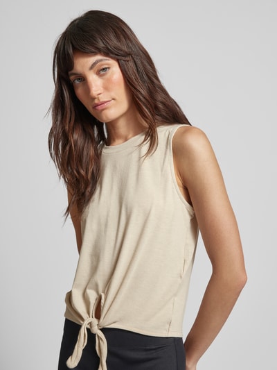 Vero Moda Top z wycięciem model ‘JUNE’ Piaskowy 3