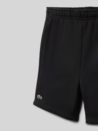 Productfoto, Regular Fit Sweatshorts aus katoenmix van Lacoste in effen kleuren met logopatch, elastische boord met tunnelkoord, zijsteekzakken, sweatmateriaal