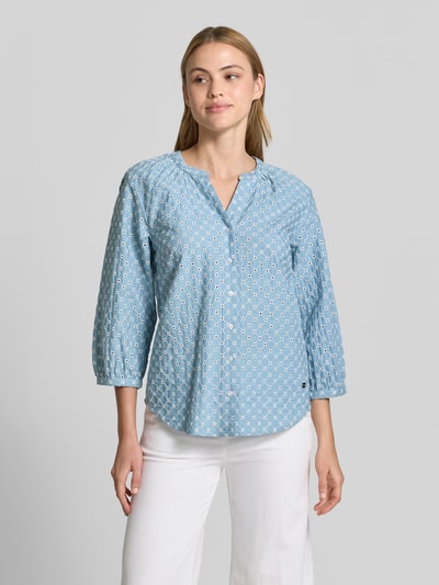 Brax Regular Fit Bluse aus reiner Baumwolle Modell 'VELIA' Bleu 4