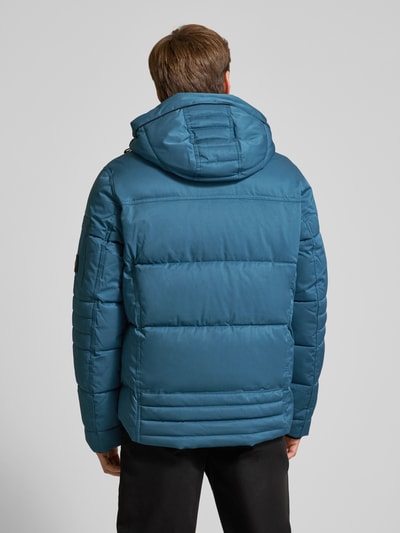 Tom Tailor Regular fit gewatteerd jack met ritszakken Oceaanblauw - 5