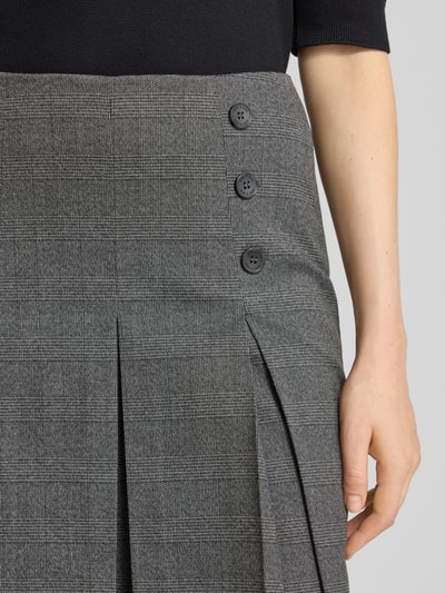 More & More Minirock mit Glencheck-Muster Anthrazit 3