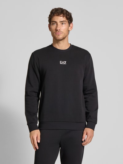 EA7 Emporio Armani Sweatshirt met labeldetail Zwart - 4