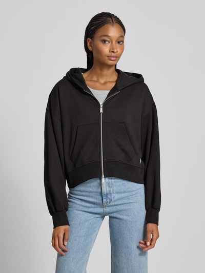 Calvin Klein Jeans Oversized Sweatjacke mit Kapuze Black 4