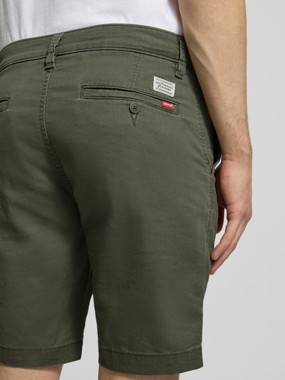 Levi's® Regular Fit Chinoshorts aus Baumwoll-Mix Oliv 3