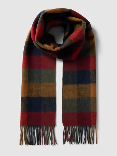 Barbour Szal z wełny ze wzorem w kratę model ‘LARGS SCARF’ Zielony 2