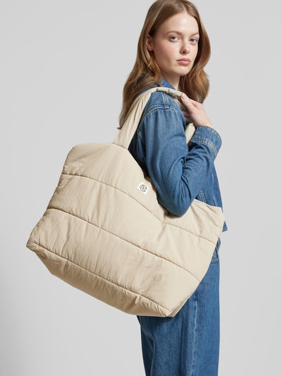 MSCH Copenhagen Shopper met labeldetail, model 'SASJA' Beige - 1