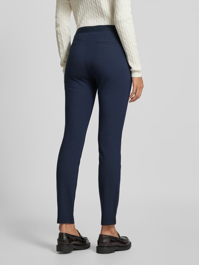 Christian Berg Woman Slim fit stoffen broek met ritszakken Donkerblauw - 5