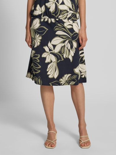 Betty Barclay Spódnica o długości do kolan z elastycznym pasem Granatowy 4