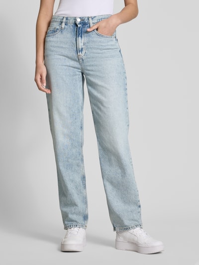 Tommy Jeans Straight leg jeans met hoge band Lichtblauw - 4