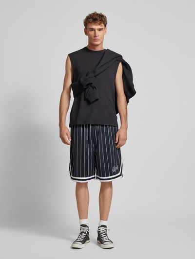 KARL KANI Loose Fit Shorts mit Label-Stitching Black 1