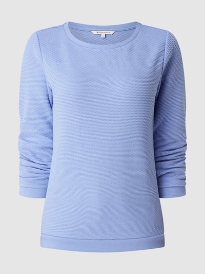 Tom Tailor Denim Sweatshirt met honingraatpatroon  Lavendel - 2