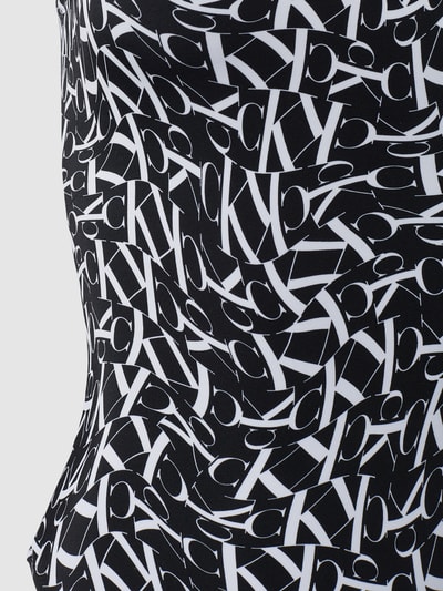 Calvin Klein Underwear Badpak met all-over logoprint, model 'SCOOP' Zwart - 2