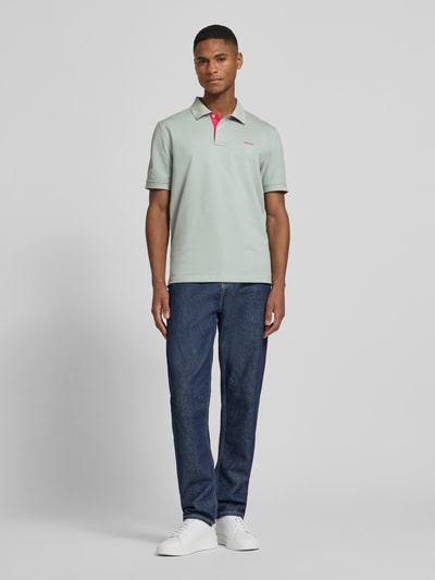 GANT Regular Fit Poloshirt mit Logo-Stitching Hellgrau 1