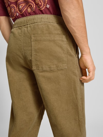 Only & Sons Loose fit corduroy broek van katoenmix, model 'FADE' Zand - 3
