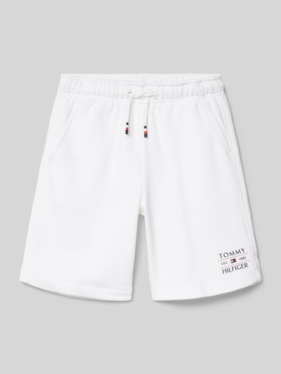 Tommy Hilfiger Teens Sweatshorts mit Eingrifftaschen Weiss 1