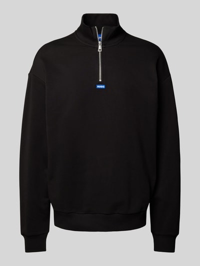 Hugo Blue Sweatshirt mit Stehkragen Modell 'Neeler' Black 2
