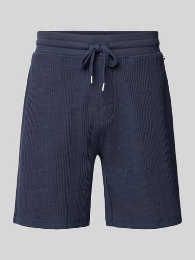 BOSS Regular Fit Sweatshorts aus Baumwoll-Mix Marine 2
