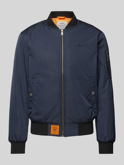 Original Bombers Bomberjack met ritszak Marineblauw - 2