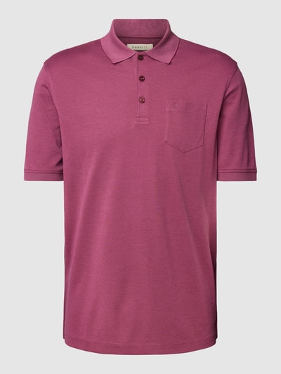 bugatti Poloshirt mit Polokragen Pink 2