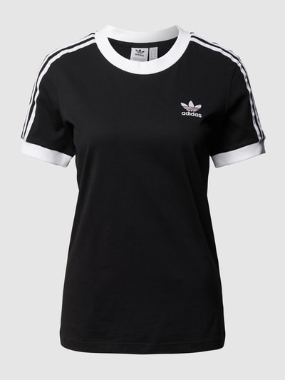 adidas Originals T-Shirt mit Logo-Streifen Black 2