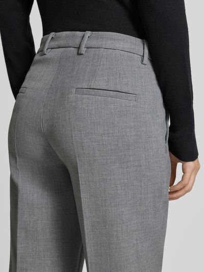 Cambio Stoffhose mit Bügelfalte Modell 'KRYSTAL' Hellgrau Melange 3