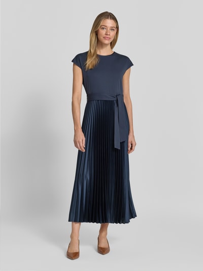 Weekend Max Mara Regular Fit Freizeitkleid mit Plissee-Rock Modell 'GELA' Dunkelblau 4