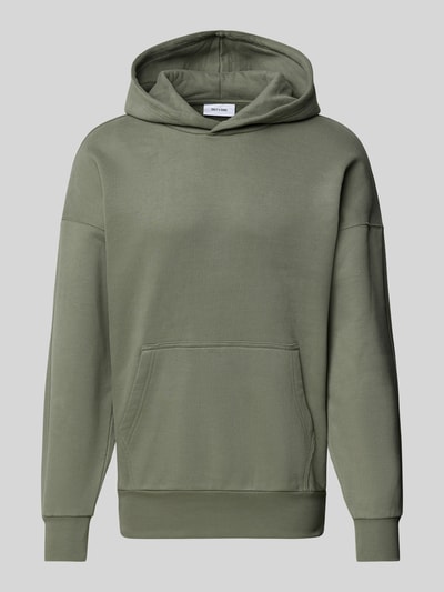 Only & Sons Hoodie met licht verbrede schouders, model 'DAN LIFE' Rietgroen - 2