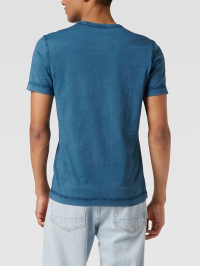 BOSS Orange T-Shirt mit Label-Print Modell 'Tokks' (blau) online kaufen
