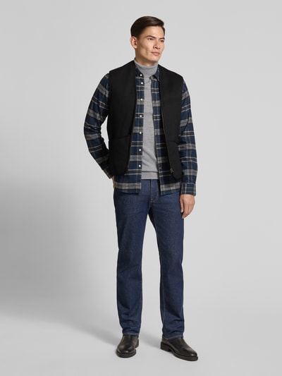 Barbour Regular Fit Weste aus Webpelz Black 1