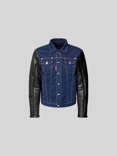 Dsquared2 Jeansjacke mit Knopfleiste Blau 2