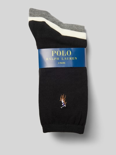 Polo Ralph Lauren Sokken met logostitching in een set van 3 paar Zwart - 3