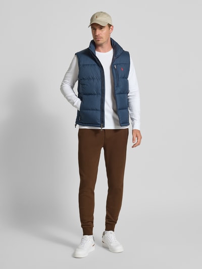 Polo Ralph Lauren Slim Fit Sweatpants mit Tunnelzug Mittelbraun 1