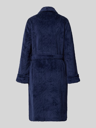 Lauren Ralph Lauren szlafrok o kroju relaxed fit z naszywanymi kieszeniami Ciemnoniebieski 3