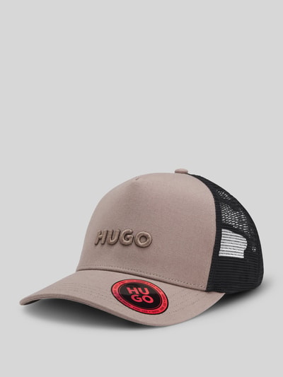 HUGO Cap mit Mesh Einsätzen und Logo-Detail Taupe 3