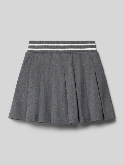 Polo Ralph Lauren Teens Plooirok in gebreide look met logostitching Middengrijs gemêleerd - 3