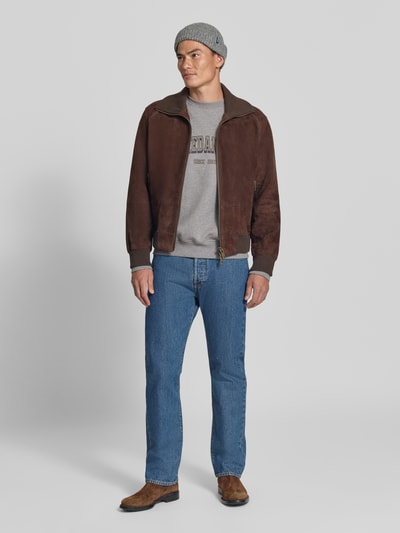 ARMEDANGELS Relaxed Fit Sweatshirt aus reiner Baumwolle Modell 'WORDMARK' Hellgrau 1