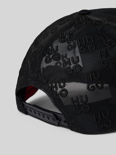 HUGO Cap mit Logo Applikation Black 2