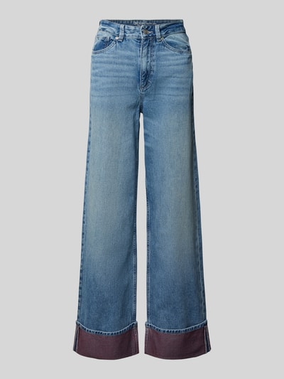 Tom Tailor Denim Wide Leg Jeans aus reiner Baumwolle Modell 'LINOU' Jeansblau 2